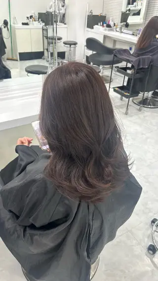 ロング カラー パーマ ヘアアレンジ メンズ キッズ 盛れ韓国ハイトーン 🎀Himari🎀のヘアスタイル