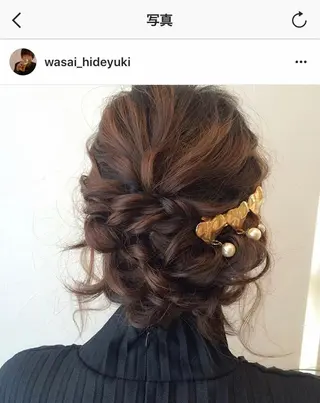 ヘアアレンジ ショート✨美髪矯正✨ wasaiのヘアスタイル