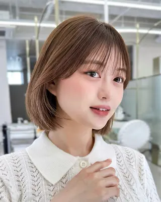ショート 韓国風レイヤー 日向 GINZAのヘアスタイル