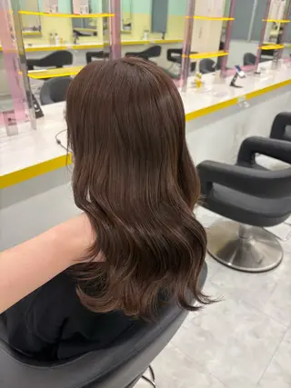 ロング カラー ベージュ×レイヤー 🤎横浜/miu🤎のヘアスタイル