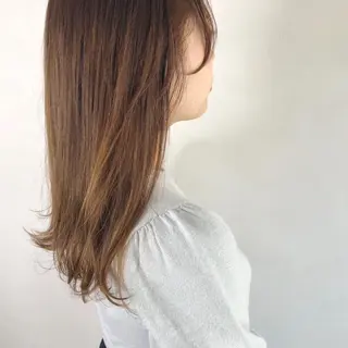 ミディアム カラーモデル募集中 美容室ハピスのヘアスタイル