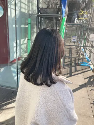 セミロング カラー 🌟東銀座マンツーマ ン🌟タカナシのヘアスタイル