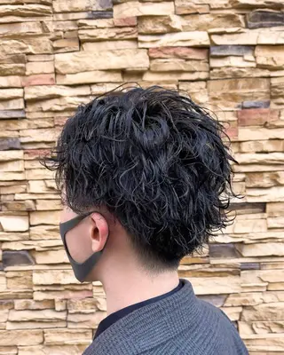 ショート パーマ ヘアアレンジ メンズ MURATA KOHEIのヘアスタイル