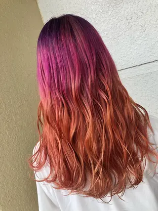 ロング カラー レイヤーカット匠 イソザキノリユキのヘアスタイル