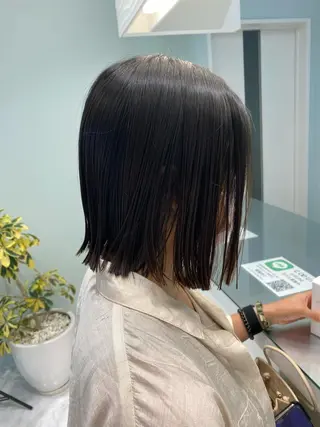ミディアム カラー 中川 茜里のヘアスタイル