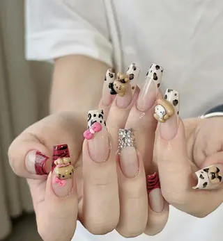 ネイル By moonネイル 🌷ワンホン/韓国風のネイルデザイン