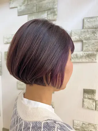 ショート カラー ボブ🫧透明感カラー 💎Sayakaのヘアスタイル
