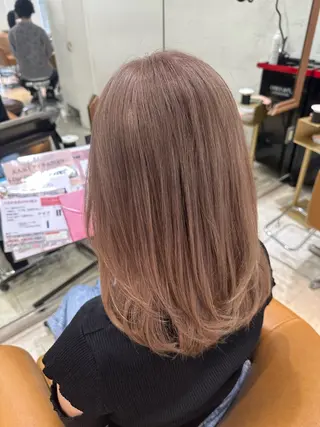 セミロング カラー Nanaho OROモデル募集中♡のヘアスタイル