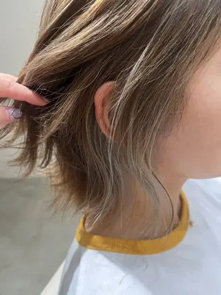 ショート ハイトーンカラー🩵 耳ツボジュエリー👂のその他イメージ