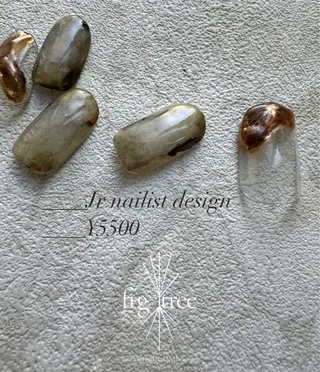 ネイル fig tree所属・fig  tree 地爪育成モニターのネイルデザイン