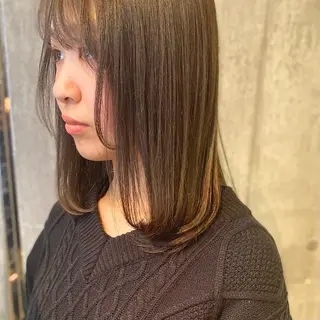 ミディアム カラー 田室 和幸のヘアスタイル