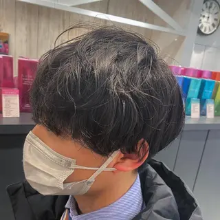 パーマ メンズ 柴田 枝利子のヘアスタイル