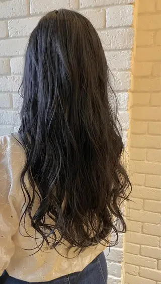 ロング カラー 杉田 健太のヘアスタイル