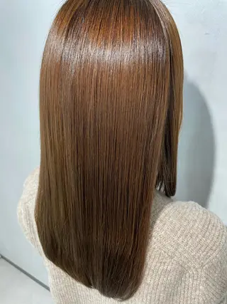 ロング 髪質改善イノアカラー 富澤ショウタのヘアスタイル