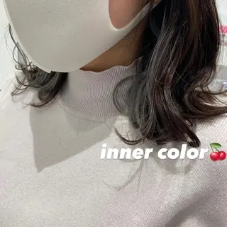 セミロング カラー 🦋　大塚 絢　🦋のヘアスタイル