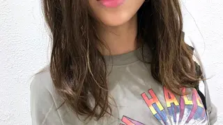 セミロング カラー 当日予約🆗✂︎ ウエモト タクのヘアスタイル
