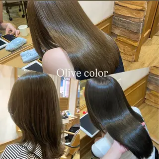 セミロング カラー 🌻shuka透明感 艶感カラー/新宿🌻のヘアスタイル