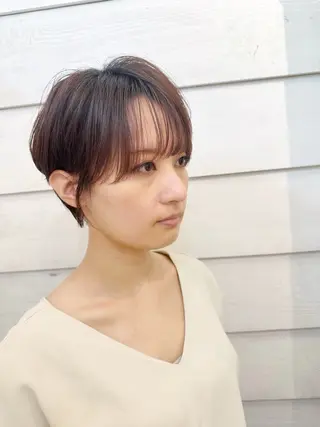 ショート カラー 👑銀座ショート/ 絶壁補正/金子涼👑のヘアスタイル