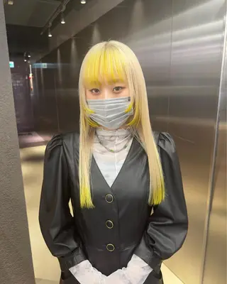 セミロング カラー 鈴木/ニュアンス パーマ/メンズのヘアスタイル