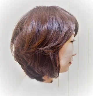 ショート カラー パーマ 山田 達也のヘアスタイル