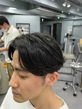 ショート パーマ メンズ 池袋メンズパーマ フェード純平のヘアスタイル