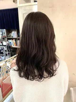 ミディアム パーマ 銀座No.1髪質改善 縮毛矯正/本木のヘアスタイル