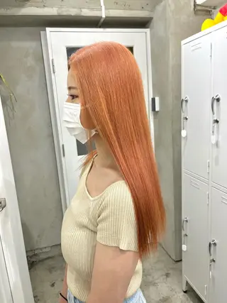 カラー 渋谷🎨ブリーチ特化 ×エクステ🎨レンのヘアスタイル