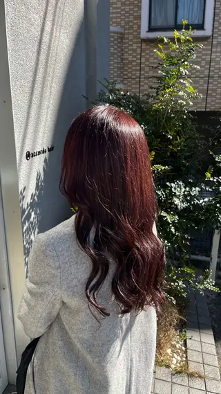 ロング カラー 坂下 かのんのヘアスタイル