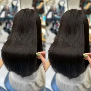 ロング 髪質改善🩵縮毛矯正 代々木/木下のヘアスタイル