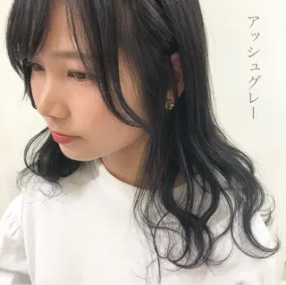 セミロング カラー ボブ/パーマ 古家 佑真のヘアスタイル