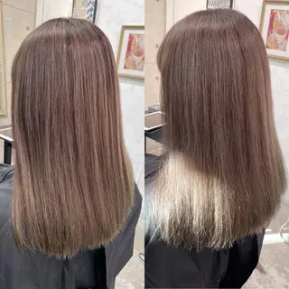 セミロング カラー ヘアアレンジ 縮毛矯正 髪質改善寺坂雄飛💐のヘアスタイル
