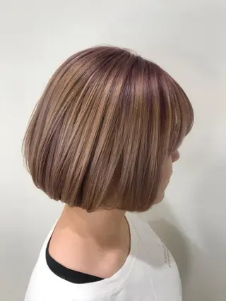 ショート カラー クロスパーマ松永裕久 似合わせカットのヘアスタイル
