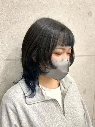ミディアム カラー レイヤー ハイトーン 暖色⭐︎KANAKOのヘアスタイル