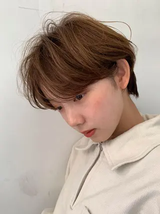 ショート カラー パーマ 🧼柴田 健太郎🧼のヘアスタイル