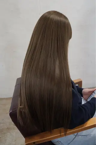 ロング カラー 🪞透けヘア髪質改善 艶ベージュ/nagiのヘアスタイル