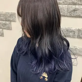セミロング カラー 薄田 珠美のヘアスタイル