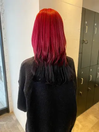 セミロング カラー 韓国ヘア特化 💟 ララア 💟のヘアスタイル