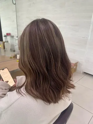 ミディアム カラー ICHINA🦋寒色 /青髪/艶髪/大船のヘアスタイル