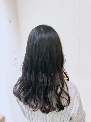 セミロング カラー パーマ ヘアアレンジ 【ツヤ髪美容師】 ツダケイスケのヘアスタイル