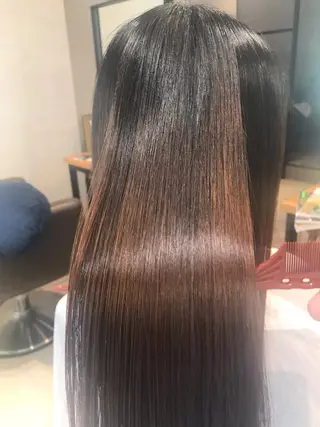 セミロング 最高峰美髪矯正No1 toshiのヘアスタイル
