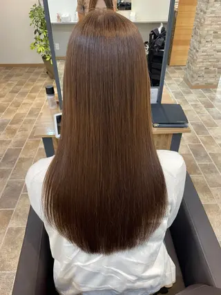 ロング カラー パーマ YUI/ ブリーチカラー🌷のヘアスタイル