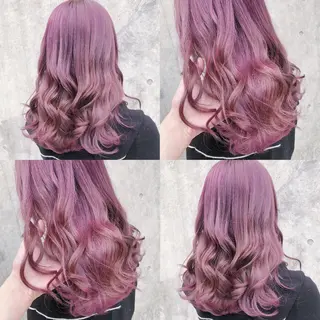 ロング カラー ヘアアレンジ メンズ キッズ 💟Chloe原宿店 🩶ハイトーンのヘアスタイル