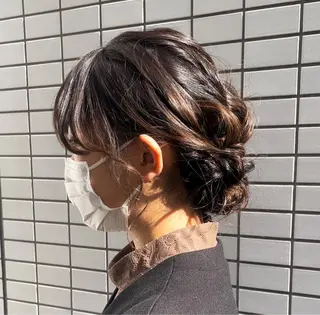 ヘアアレンジ yumemiレイヤー ‎✴︎ 透明感カラーのヘアスタイル