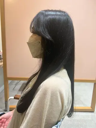 ロング デジタルパーマ募集‪ 平木亜美‪のヘアスタイル