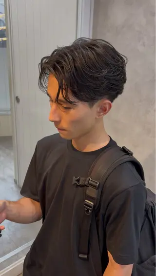 ミディアム 韓国ヘア特化🇰🇷 似合わせカットパーマのヘアスタイル