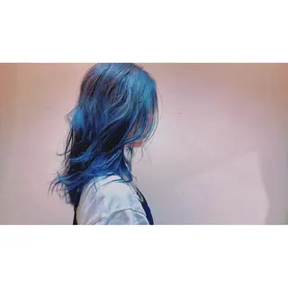 セミロング カラー 齊藤 賢祐のヘアスタイル