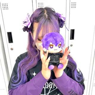 ロング ヘアアレンジ ヘアメ🎀推しカラー 🥣横浜/しほ🧸のヘアスタイル