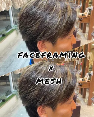 メンズ 仙台/メンズ/ フェザー/リョウのヘアスタイル