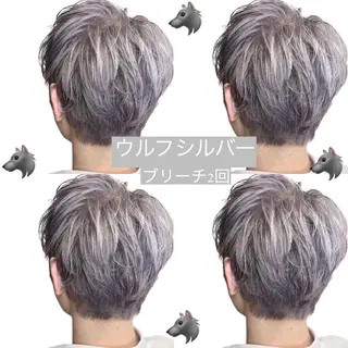 カラー メンズ ケアブリーチ /髪質 改善/古橋圭史郎のヘアスタイル