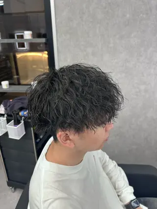 ショート カラー パーマ メンズ メンズ特化 👑YUTAのヘアスタイル
